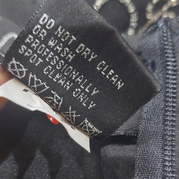 Vintage Laurence Kazar Black Sequin Silk Beaded Blouse Women's Sz L Evening Top - Picture 12 of 12